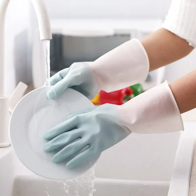 Dish Glove Rubber - Dishwashing Cleaning Gloves Silicone Rubber Dish