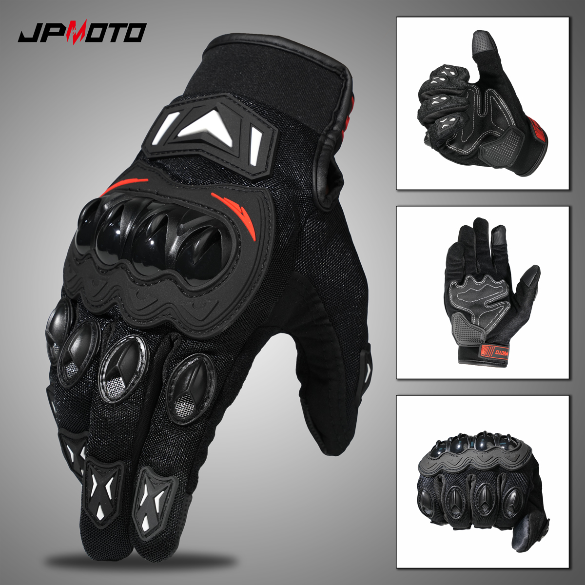 Motorcycle Glove Knuckle - Motorcycle gloves for summer riding with