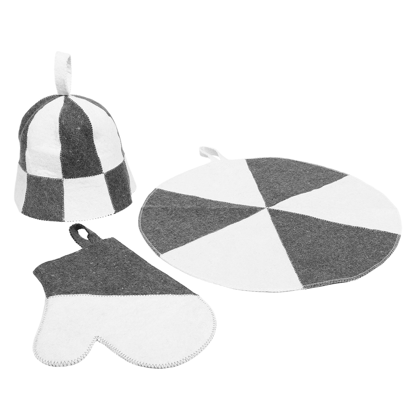1Set Sauna Kit Felt Hat with M - Heat Resistant Glove のレビューと価格