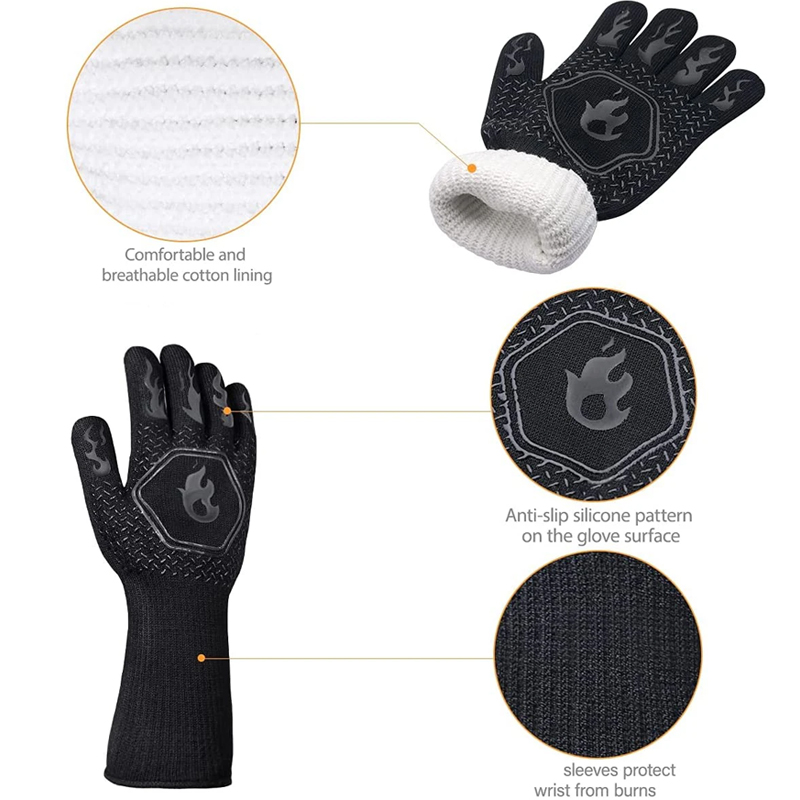 1 Pair Oven Gloves, Oven Mitts - Oven Mitt Silicone のレビューと価格