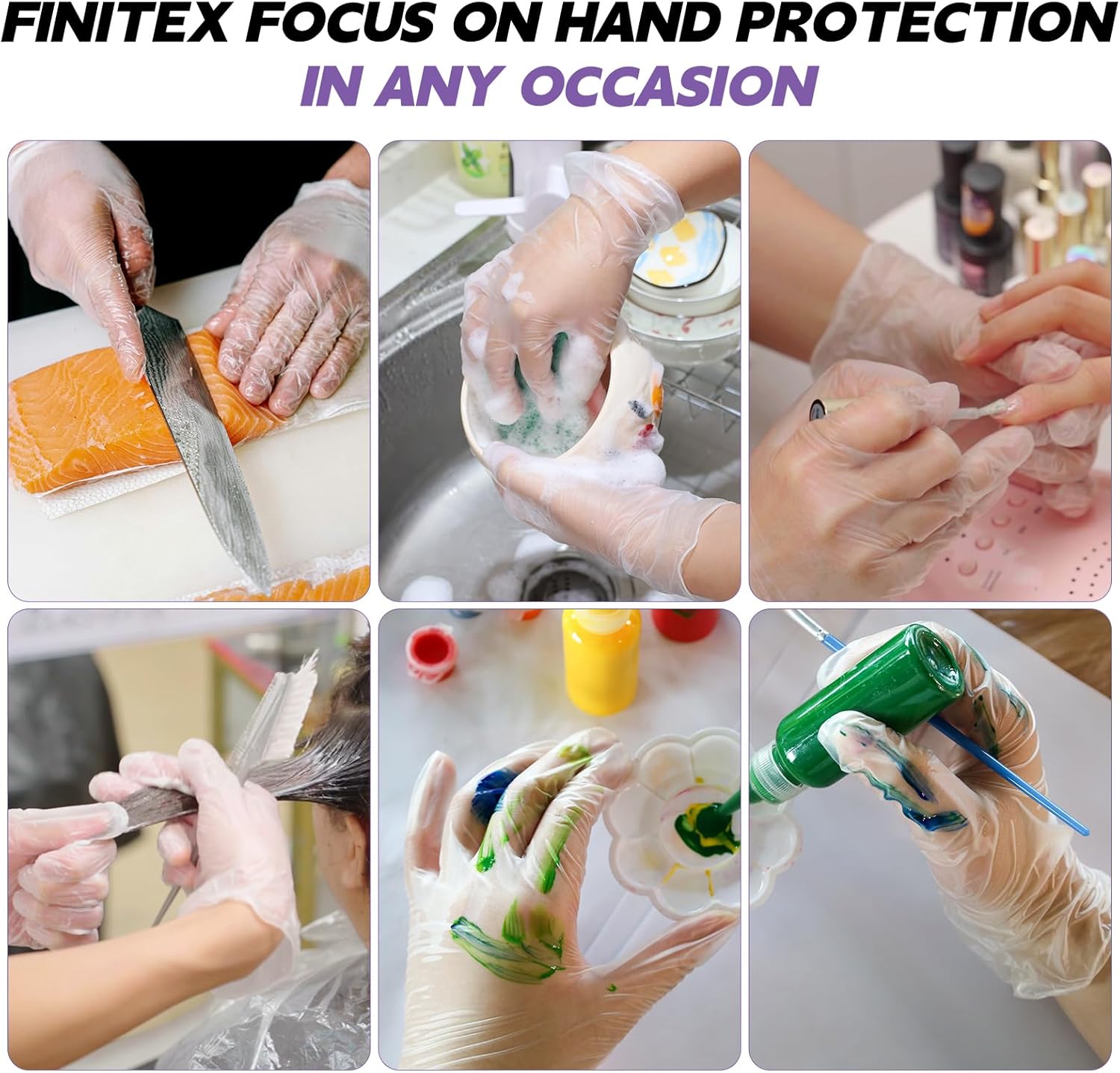 Clear Vinyl Gloves Disposable  - Exam Glove Nitrile のレビューと価格