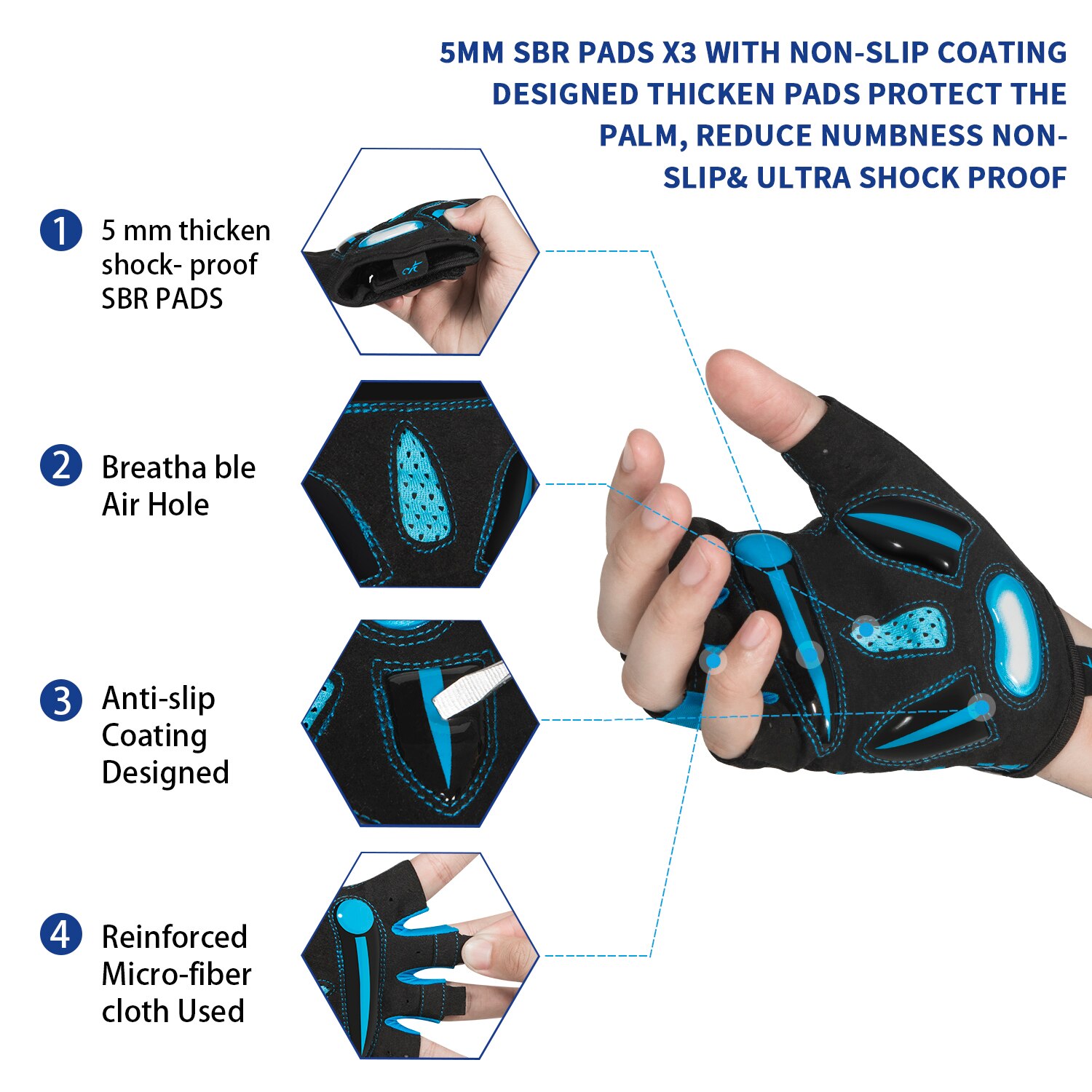 MOREOK Cycling Gloves,Breathab - Cycling Glove Padded のレビューと価格