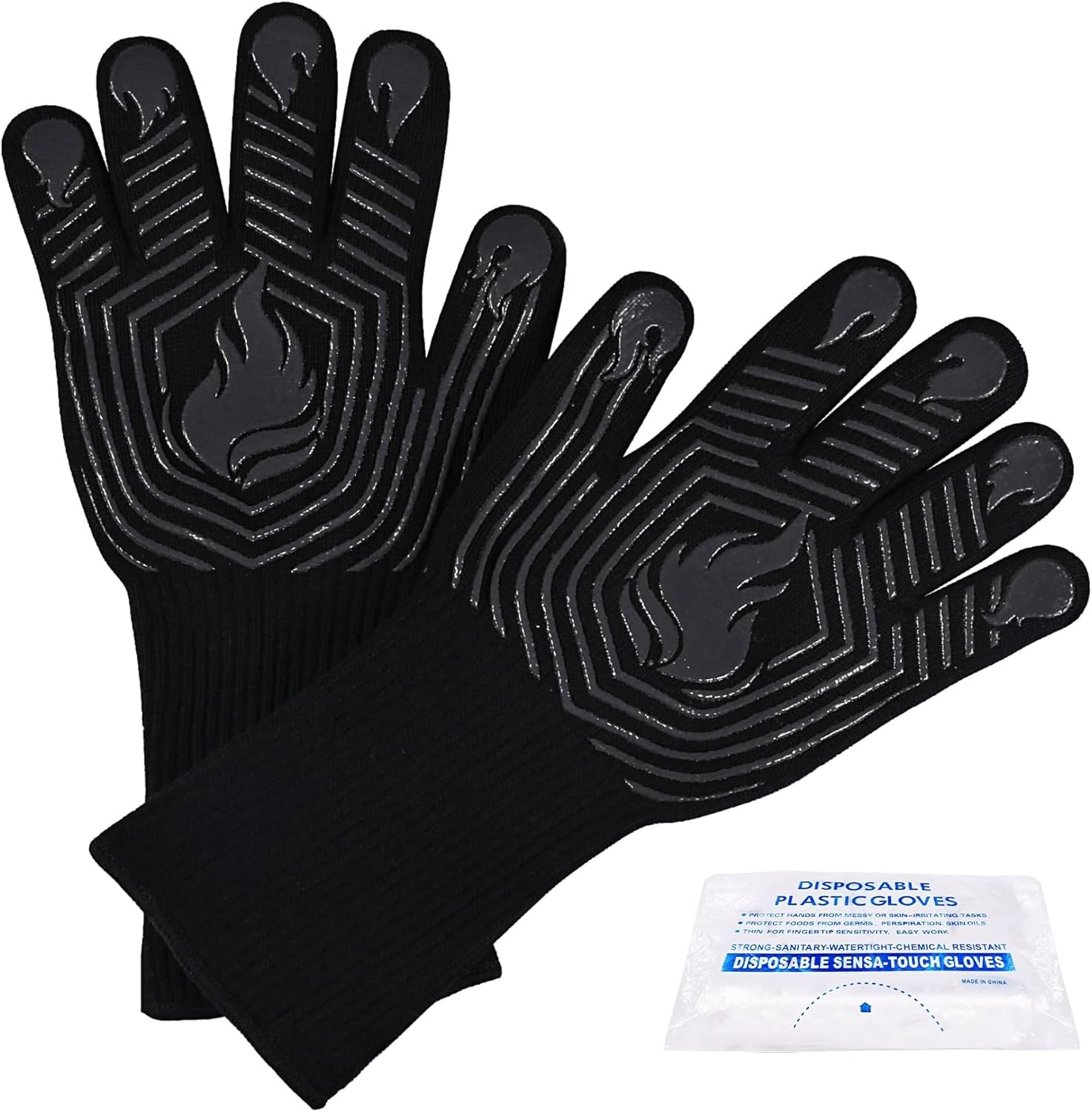 1472°F Heat Resistant BBQ Glov - Oven Mitt Silicone のレビューと価格