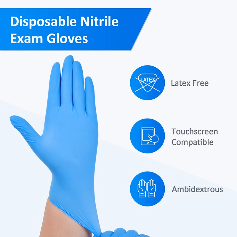 100PCS Blue Nitrile Disposable - Nitrile Mechanic Glove のレビューと価格