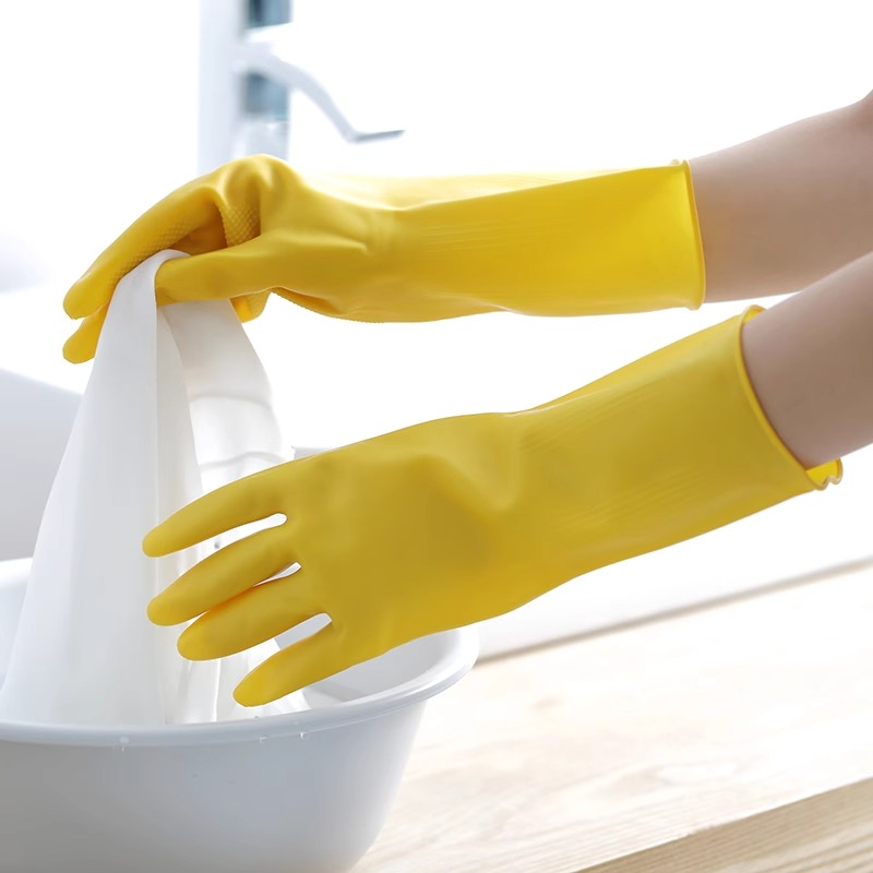 3 Pairs of Household Gloves Ho - Dish Glove Rubber のレビューと価格