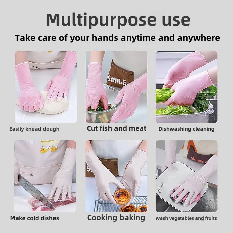 Housework Food Grade Thick Nit - Dish Glove Rubber のレビューと価格