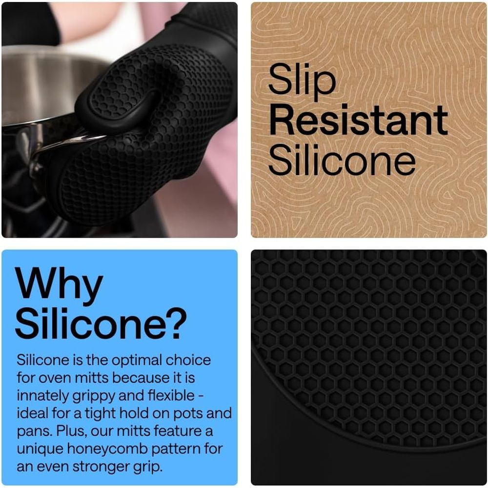 Heat Resistant Silicone Oven M - Oven Mitt Silicone のレビューと価格