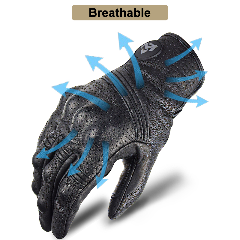 Men's Retro Perforated Leather - Cycling Glove Padded のレビューと価格