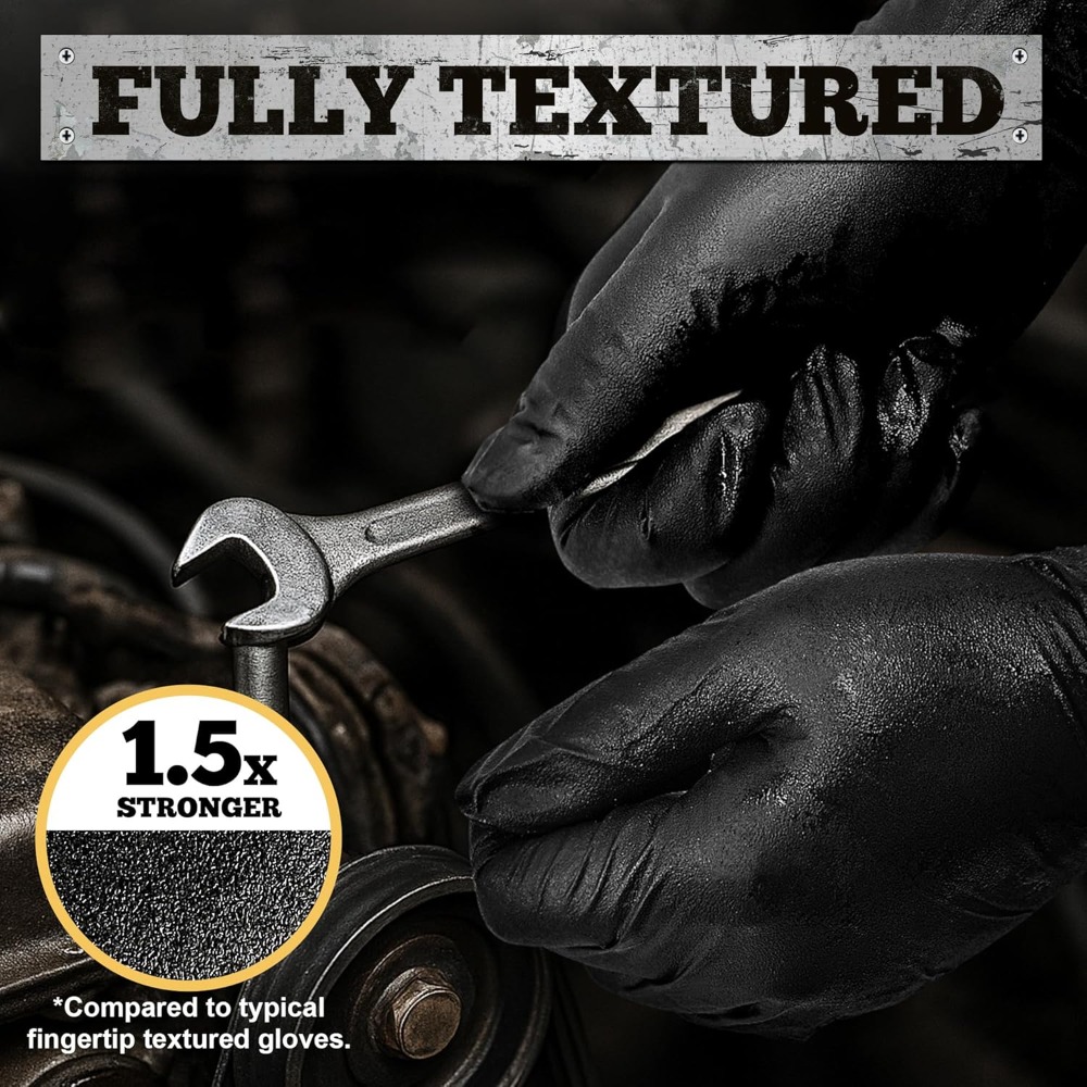 Heavy Duty Black Nitrile Glove - Nitrile Mechanic Glove のレビューと価格