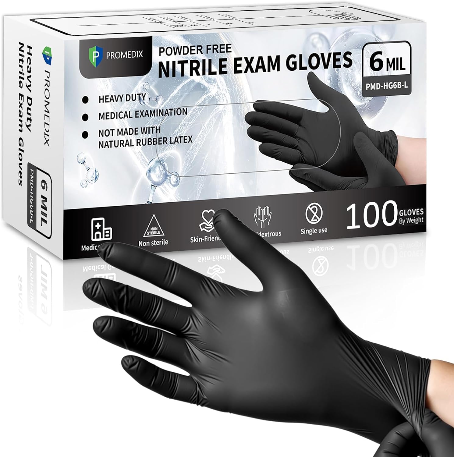 Black Disposable Nitrile Glove - Exam Glove Nitrile のレビューと価格