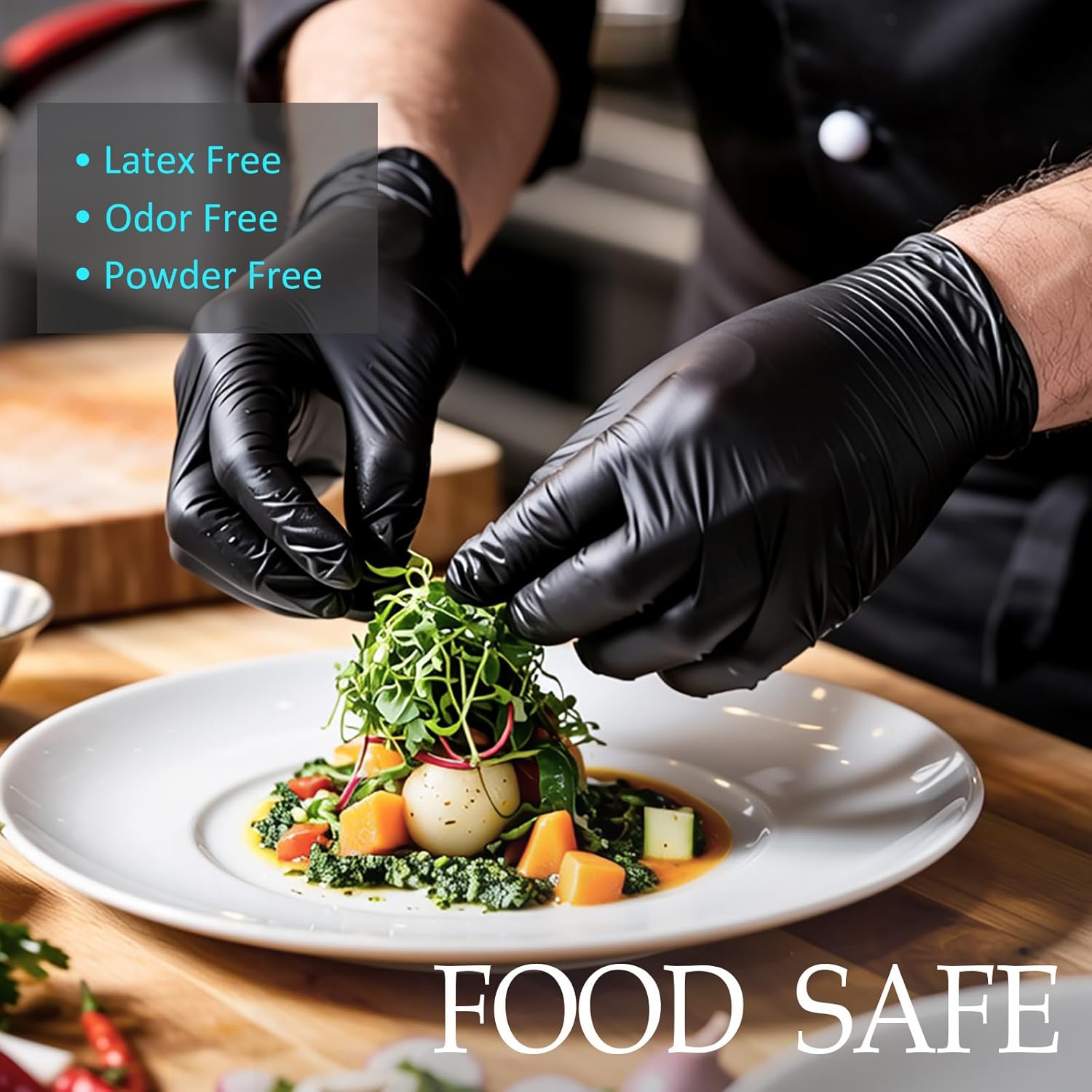 Black Disposable Nitrile Glove - Exam Glove Nitrile のレビューと価格