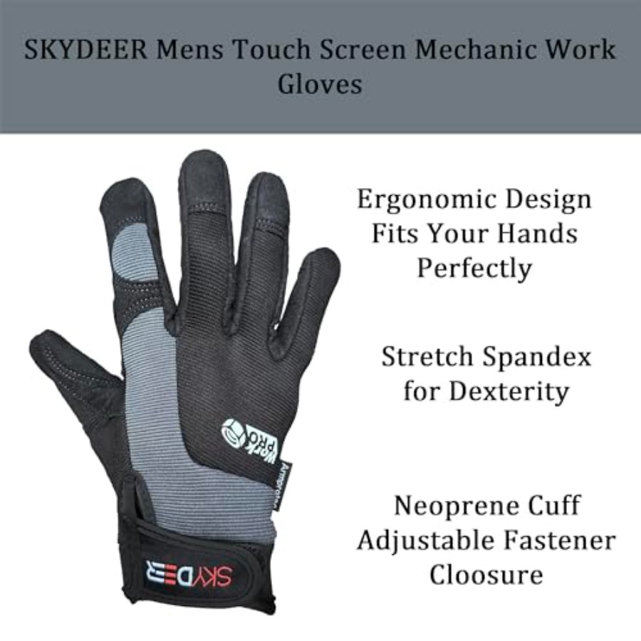 Touch Screen Leather Work Glov - Work Glove Impact のレビューと価格