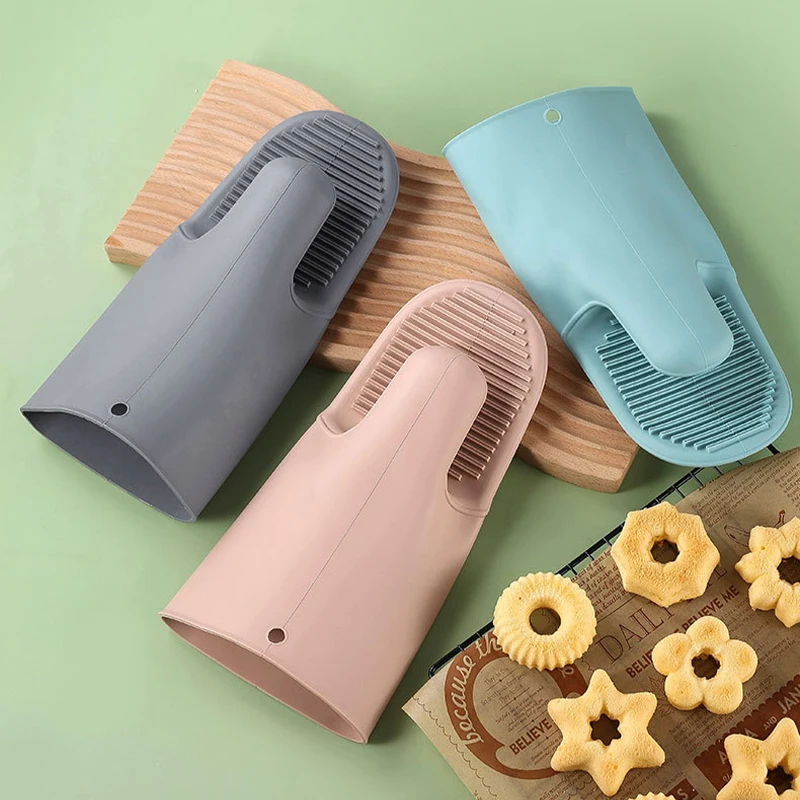 1/2Pcs Long Thickened Oven Glo - Oven Mitt Silicone のレビューと価格