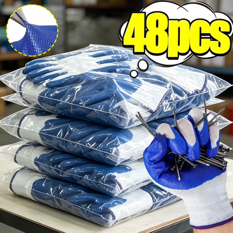 Blue Latex Rubber Nitrile Work - Nitrile Mechanic Glove のレビューと価格