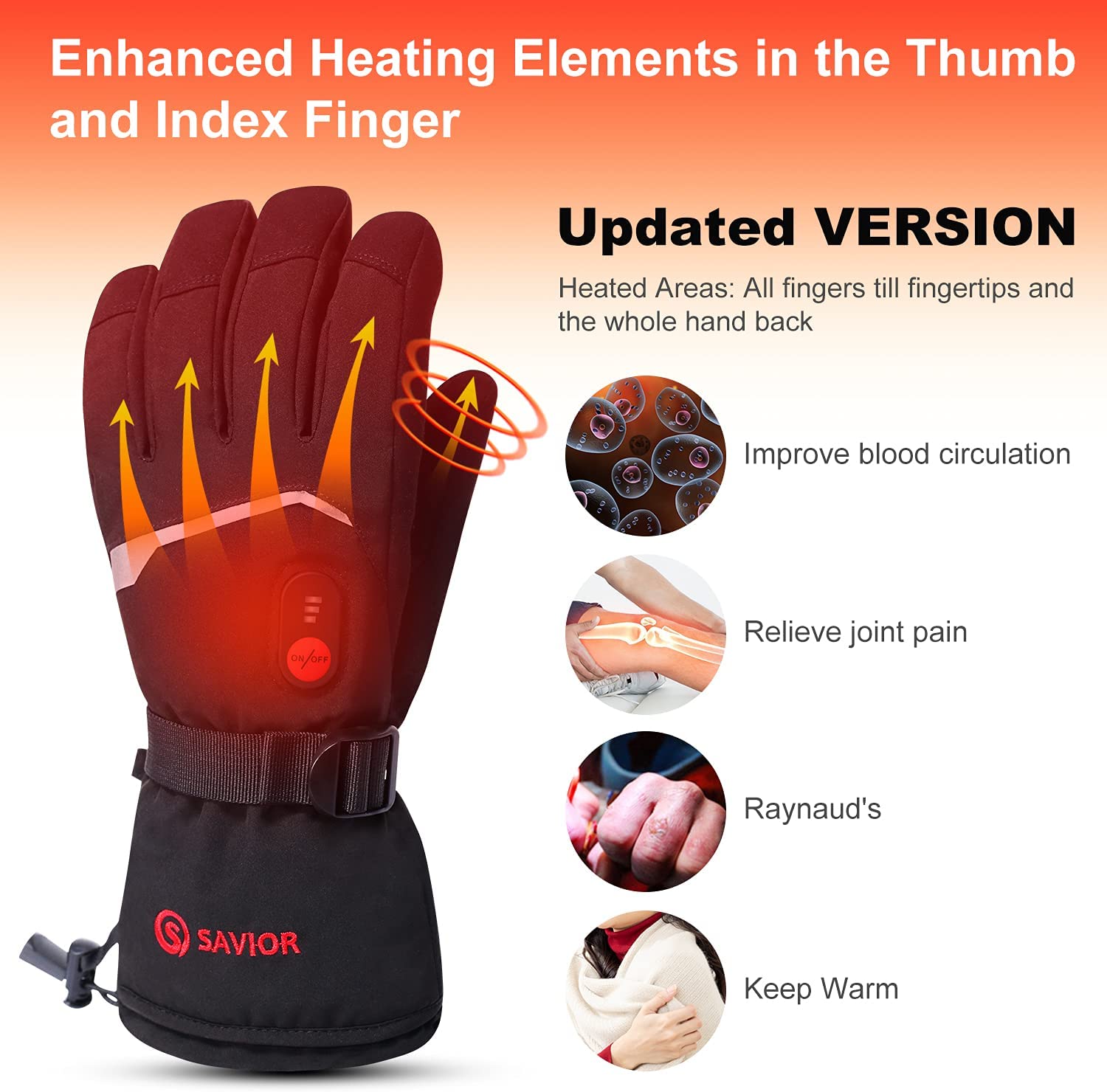 SNOW DEER Winter Heated Gloves - Heat Resistant Glove のレビューと価格