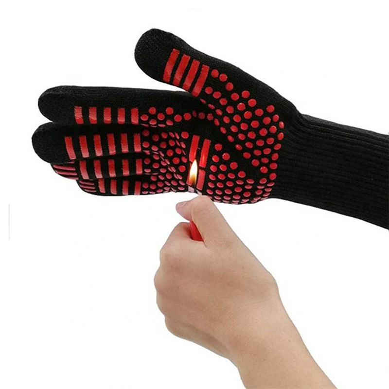 1PC Gloves 800 Degrees Firepro - Oven Mitt Silicone のレビューと価格