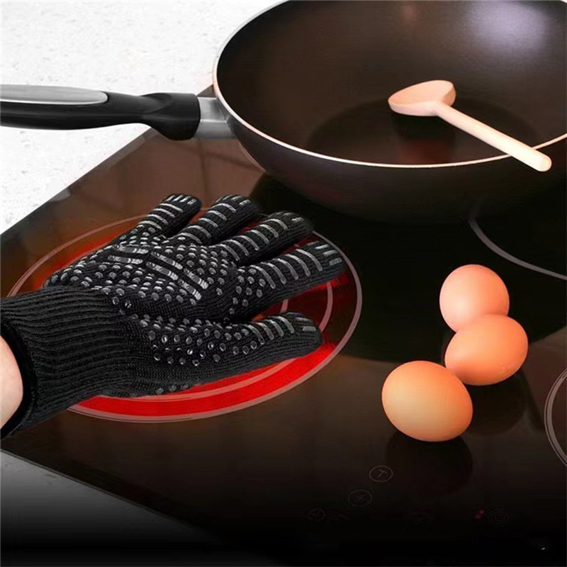 1PC Gloves 800 Degrees Firepro - Oven Mitt Silicone のレビューと価格