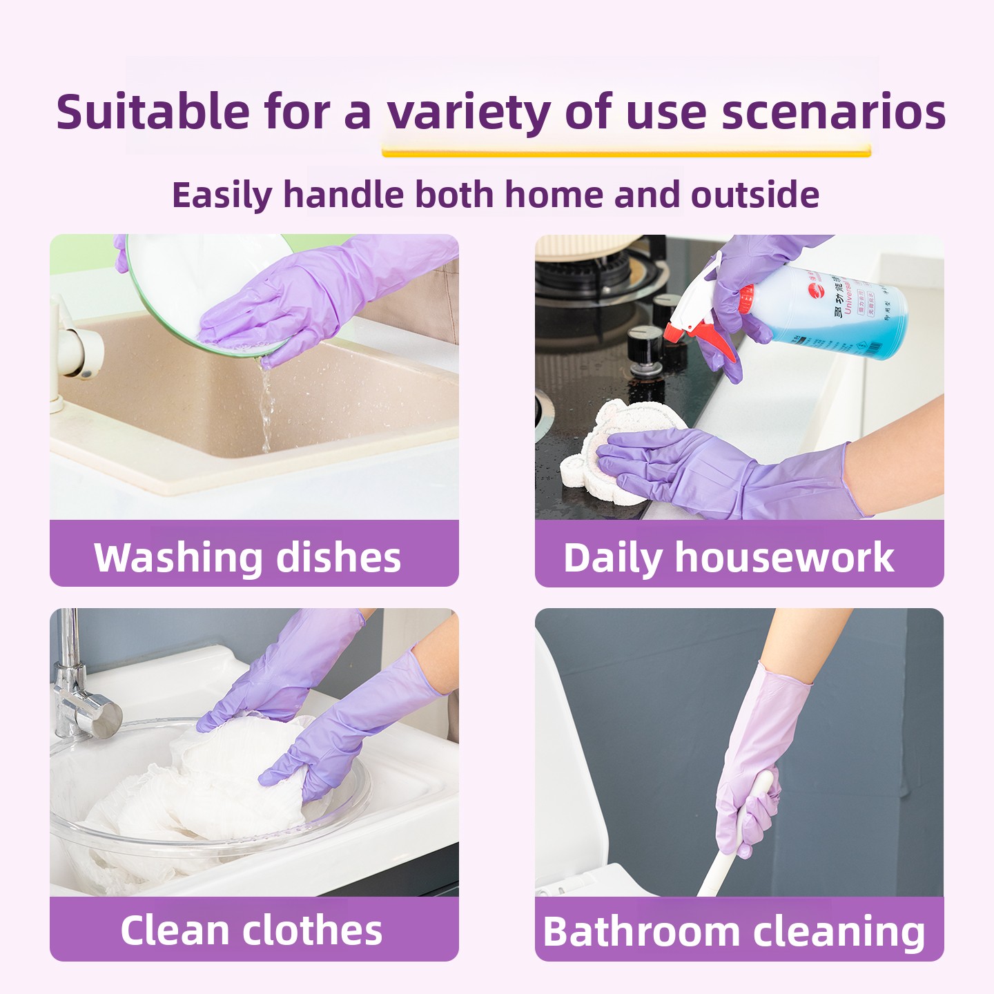 Disposable Nitrile Gloves Long - Dish Glove Rubber のレビューと価格