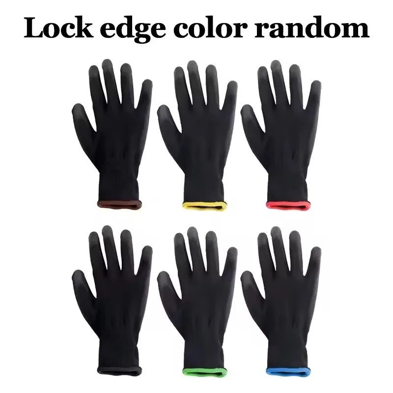 6/12/18PCS Black PU Coating Gl - Nitrile Mechanic Glove のレビューと価格