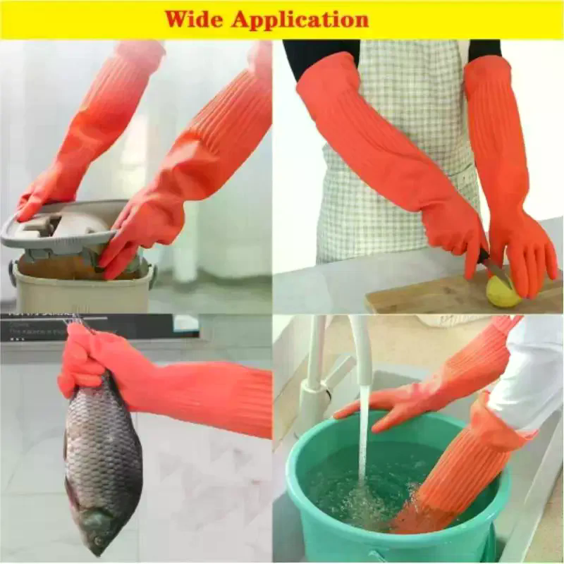 Long Reusable Rubber Dishwashi - Dish Glove Rubber のレビューと価格