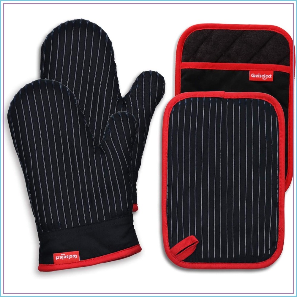 Heat Resistant Oven Mitts and  - Oven Mitt Silicone のレビューと価格